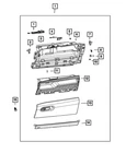 Genuine Mopar Glove Box Door Latch Striker 68565288AA New. Price: $9.44.