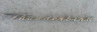 Ford Thunderbird Dash Chrome Script Emblem 1963-1964 63-64 Oem Used. Price: $50.00.